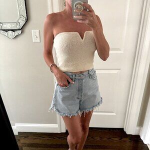 Agolde High Rise Button Fly Shorts